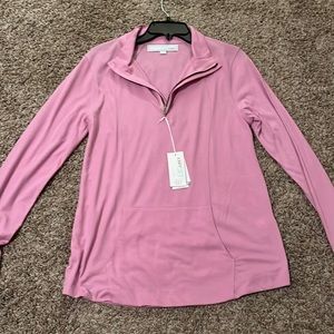 Heather grey 1/4 zip shirt